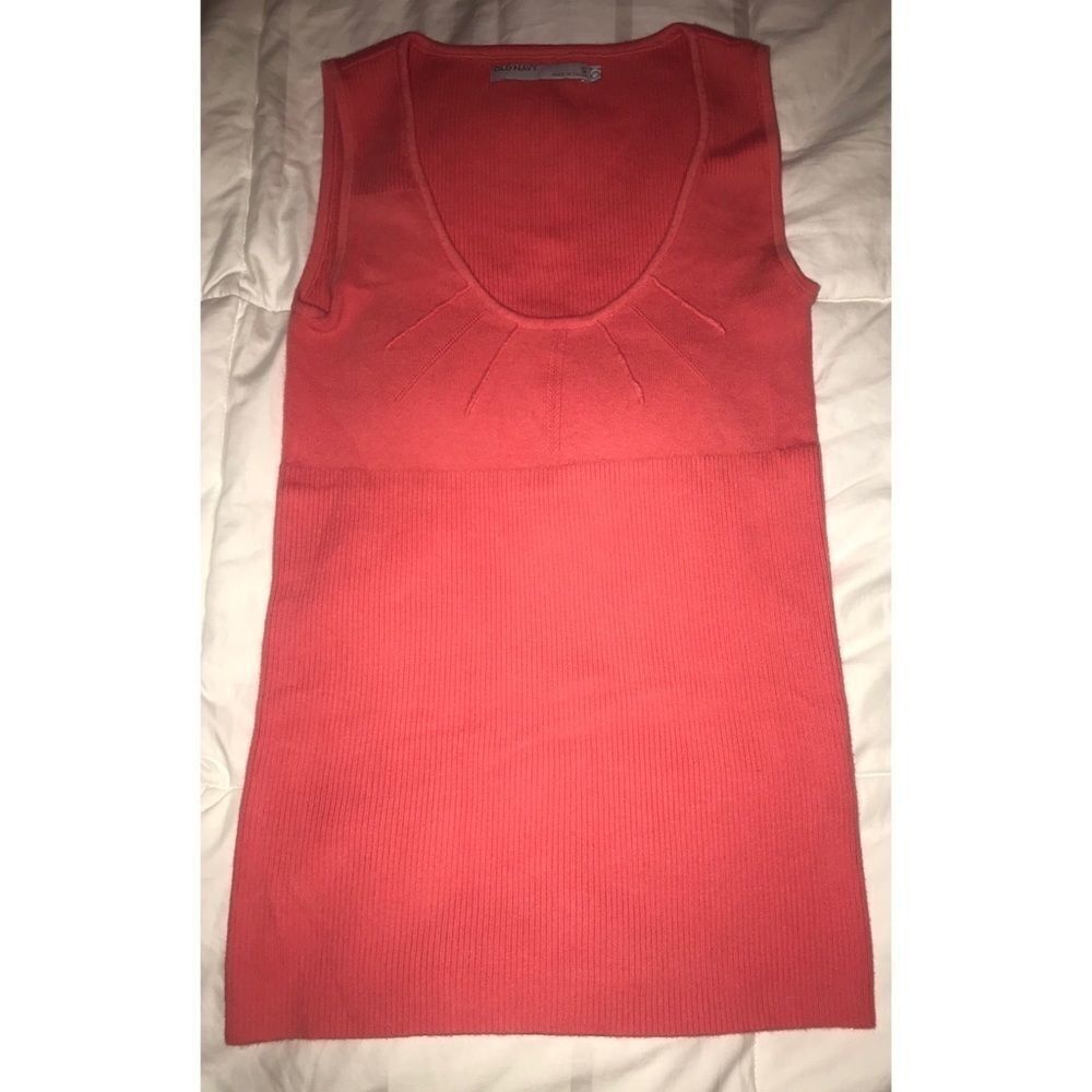 Old Navy Coral Sleeveless Top, Small